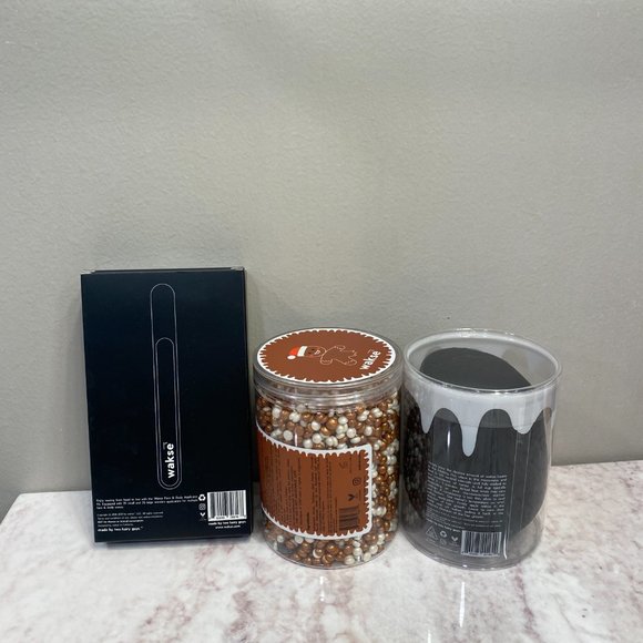 Wakse Set Gingerbread Hard Wax Beads Reusable Melting Pot Applicator Sticks - Picture 3 of 3